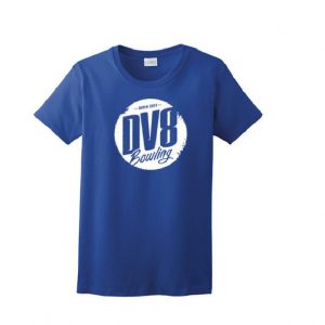 DV8 Men's T-Shirt Bowling Shirt Tagless 100% Red White 