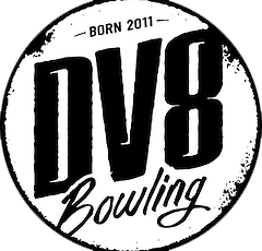 DV8 Mens Dye Sub Dirty Santa Blue CoolWick Performance Crew Bowling Shirt 